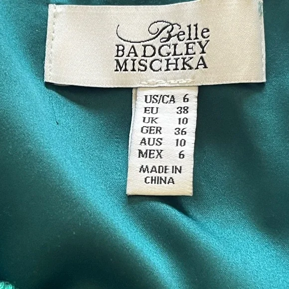 Belle Badgley Mischka Green Pink Sundress - Picture 6 of 11